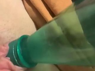Hot Fingering And Masturbating With A Bottle Watch Me Squirt Badly