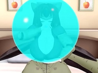 MMD Female Cell Balloon and Breast Inflation 18yo